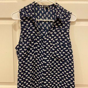 EXPRESS Butterfly Portofino Sleeveless Large